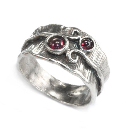 Silver Ring with Garnet