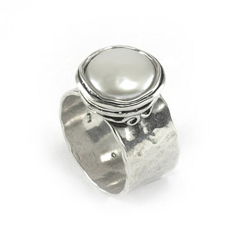 Silver Ring with Pearl