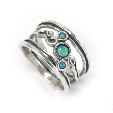 Silver Ring with Opal
