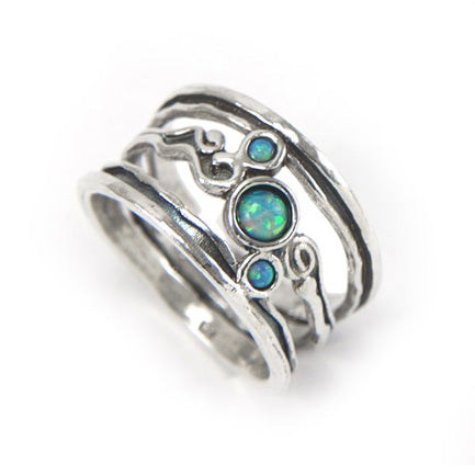 Silver Ring with Opal