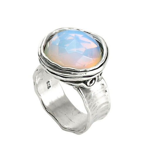 Silver Ring with Opalite