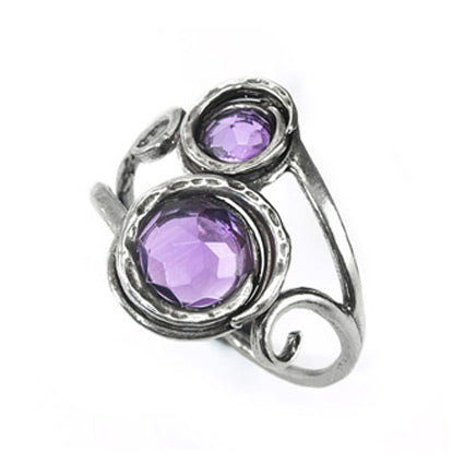 Silver Ring with Amethyst