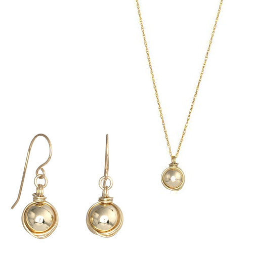 Gold Filled Set with Gold Filled Ball