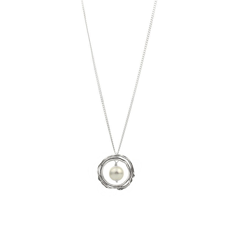 Silver Set with Pearl