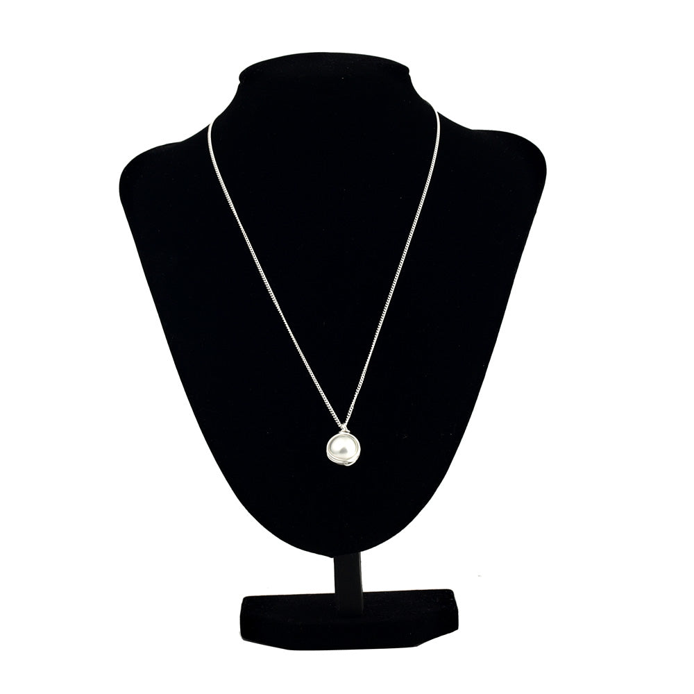 Silver Necklace with Pearl