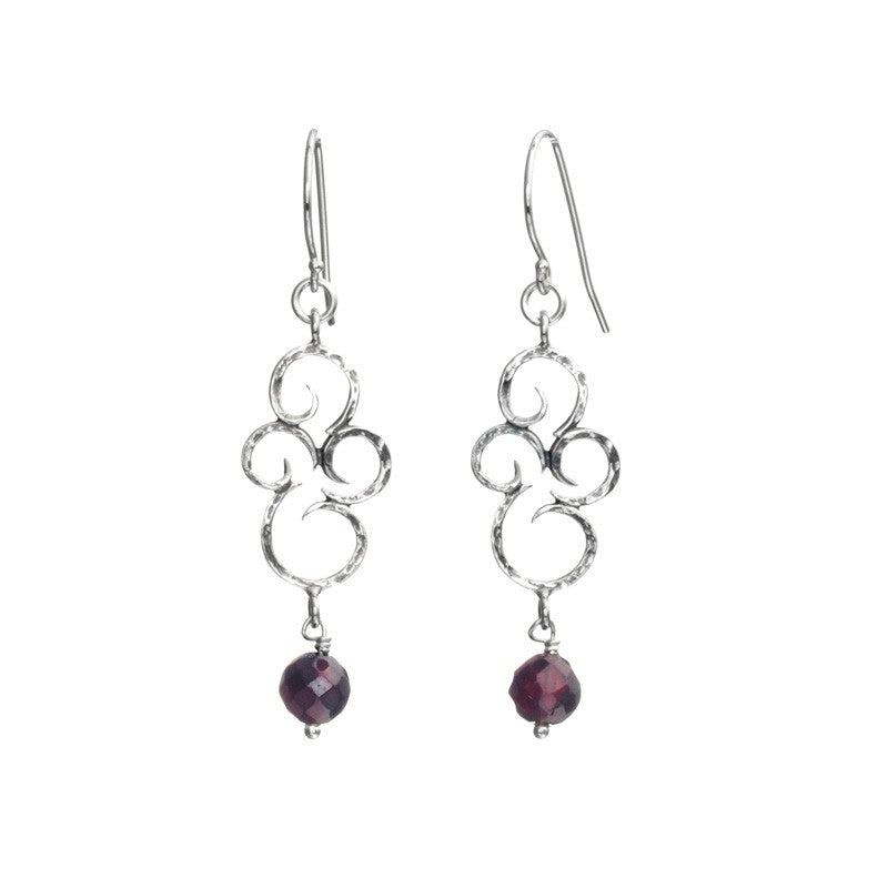 Silver Set with Garnet