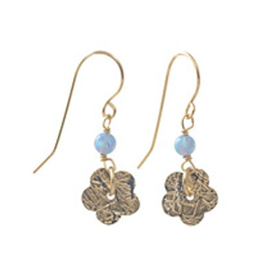 Gold filled and Opal Earrings