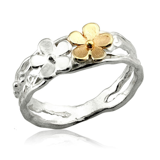 14K Gold and Silver Ring