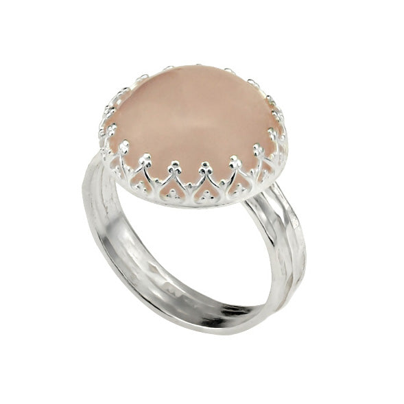 Silver Ring with Rosequartz