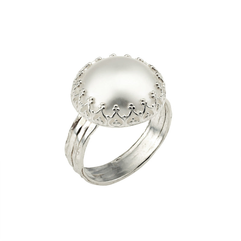 Silver Ring with Pearl