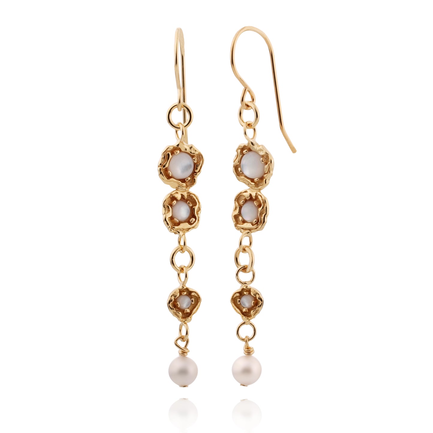 Vermeil Earrings with Pearl