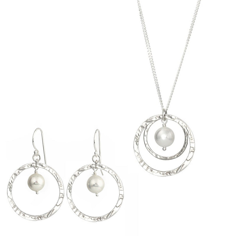 Silver Set with Pearls