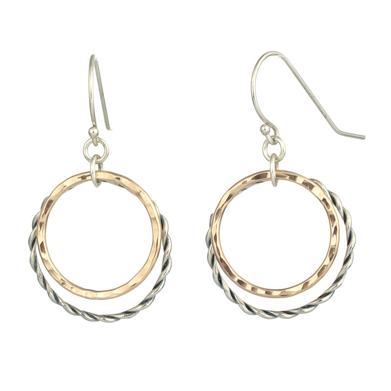 Silver and Gold filled hoops