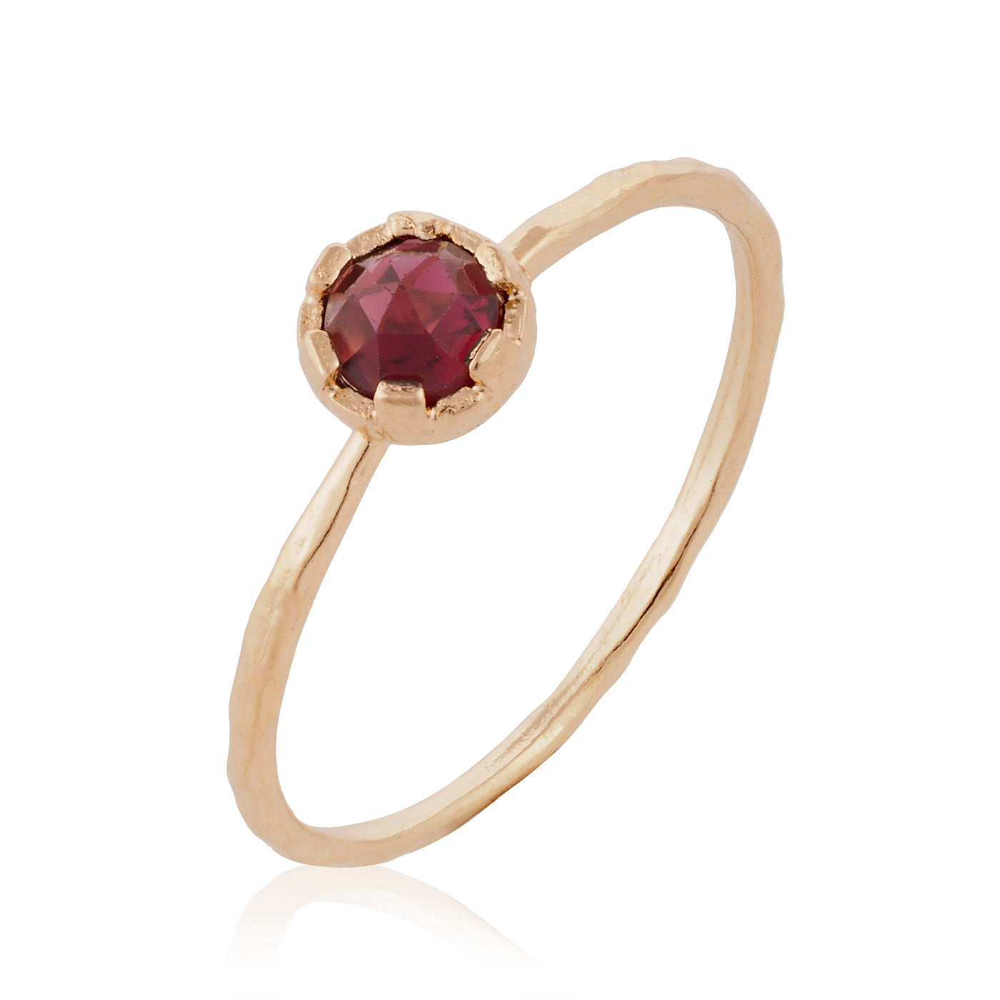 Gold Filled Ring with Garnet