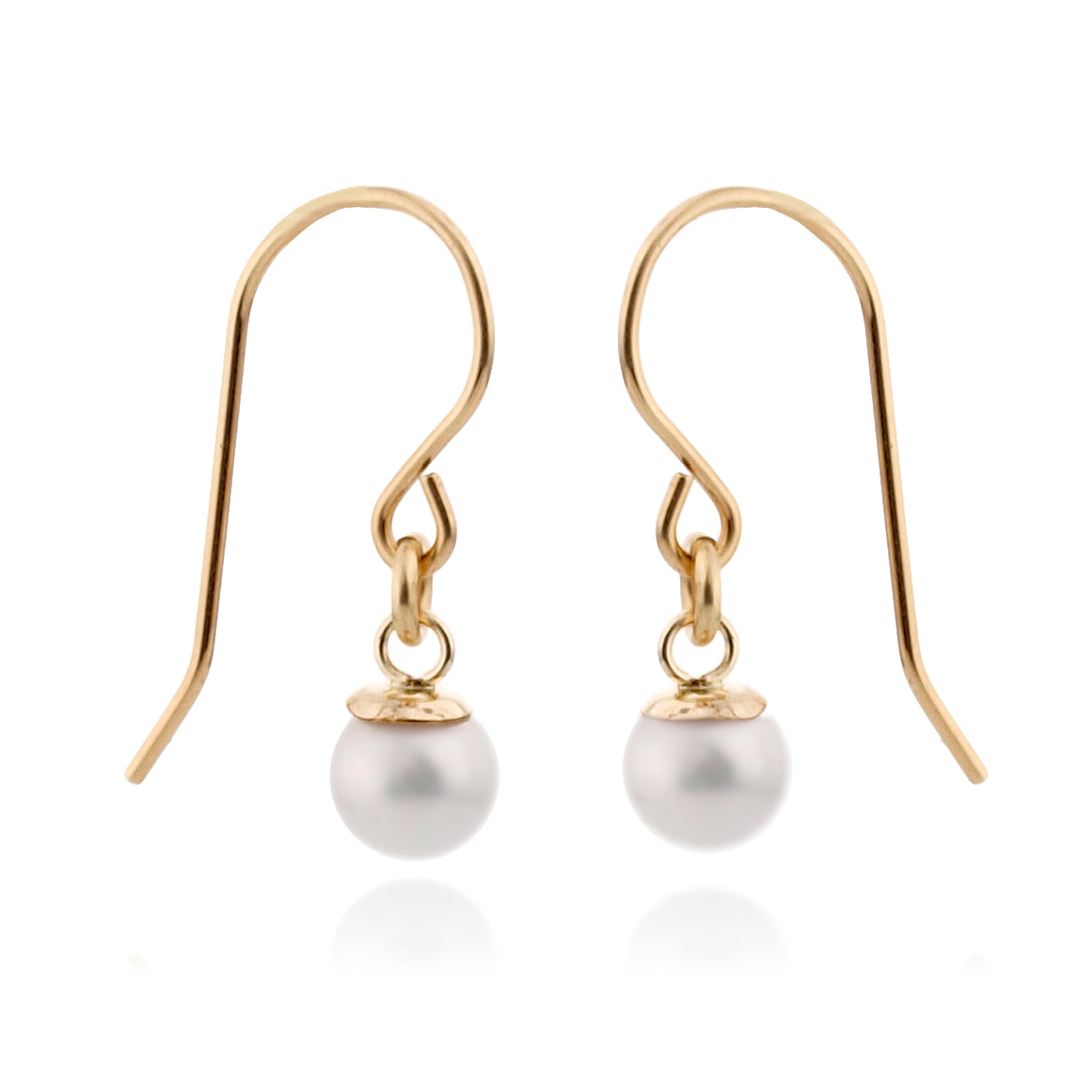 Gold Filled Earrings with Pearl