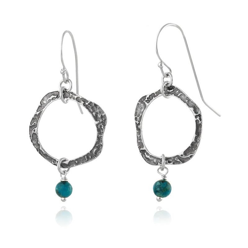 Silver Earrings with Turquoise