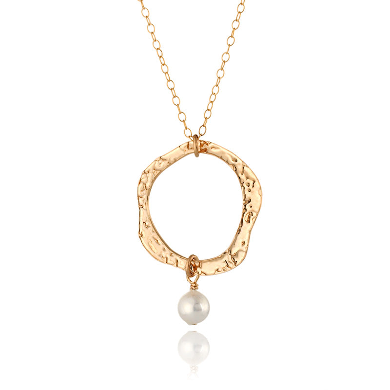 Gold Filled Necklace with Pearl