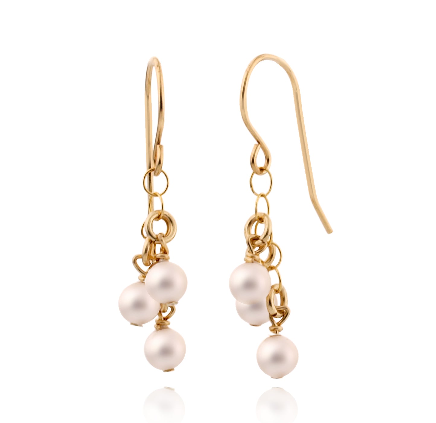 Gold Filled Earrings with Pearl