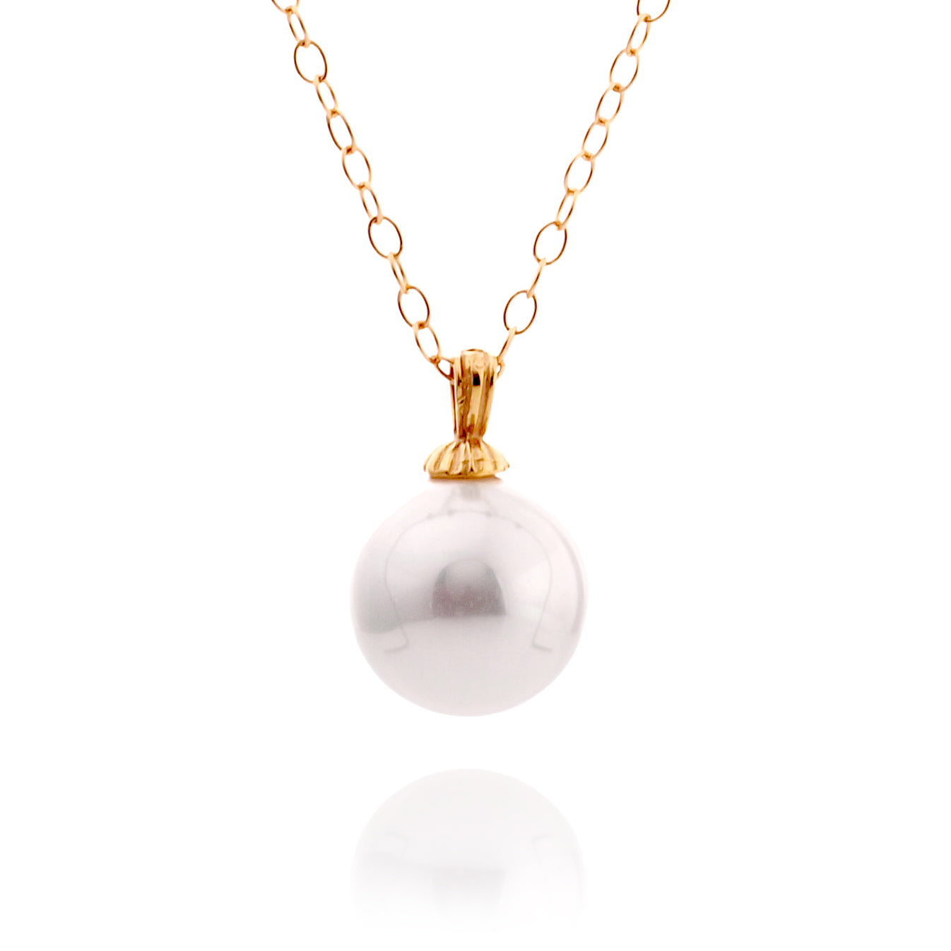 Gold Filled Necklace with Pearl