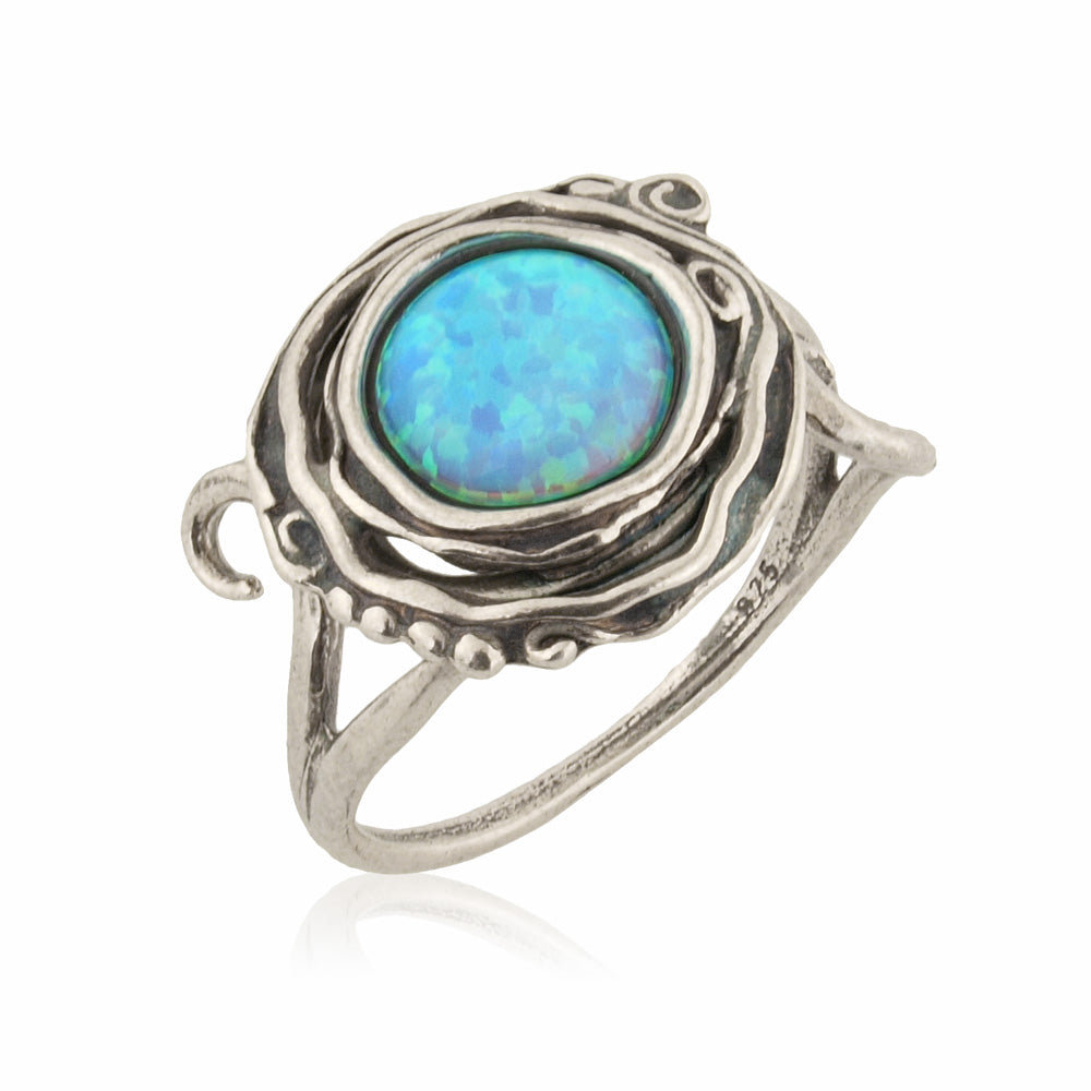 Silver Ring with Opal