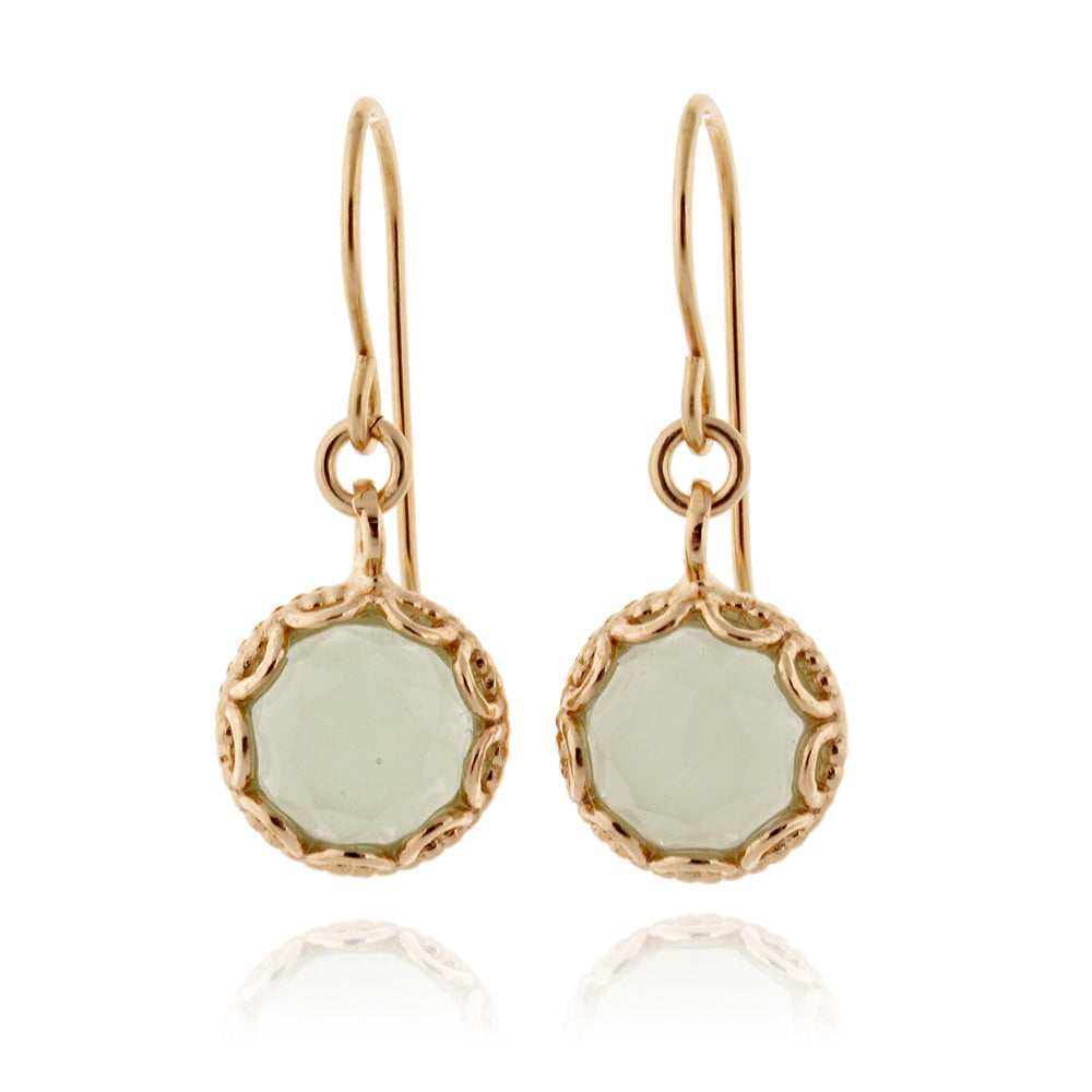 Gold Filled Earrings with Ocean