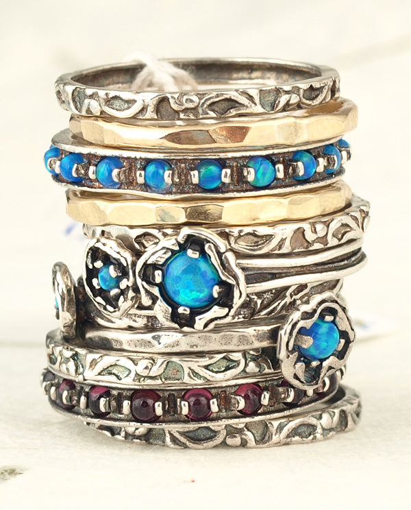 Silver Ring with Garnet