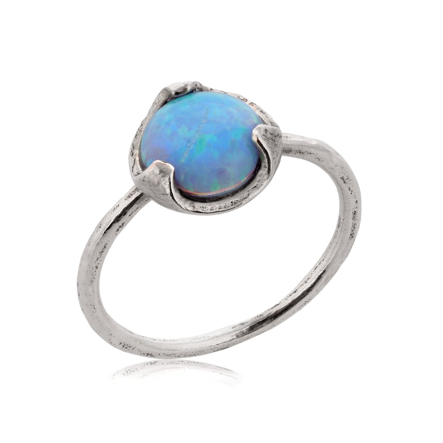 Silver Ring with Opal