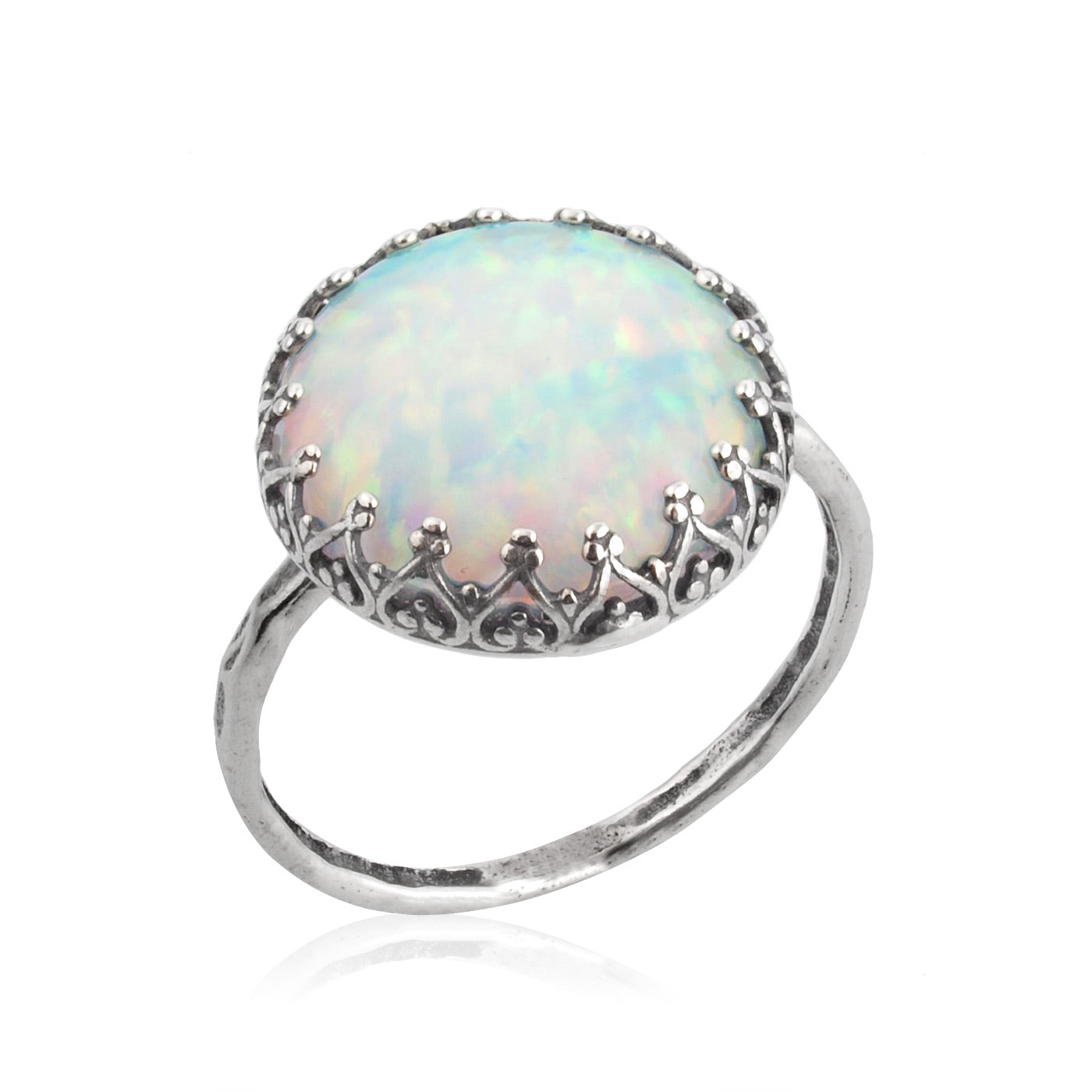 Silver Ring with Opal