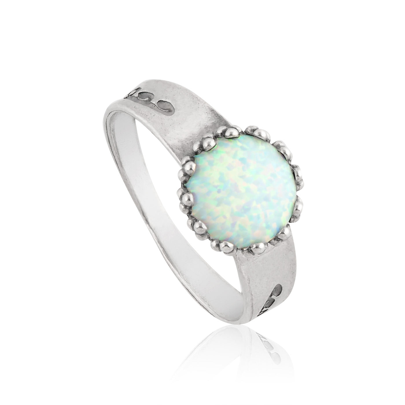 Silver Ring with Opal