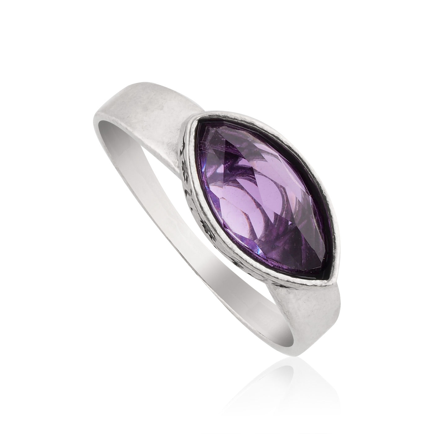 Silver Ring with Amethyst