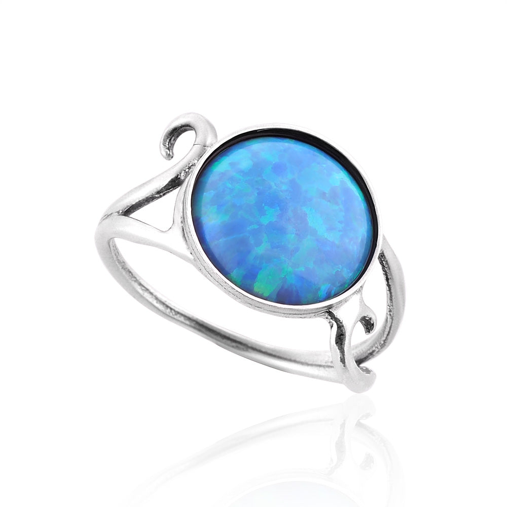 Silver Ring with Opal