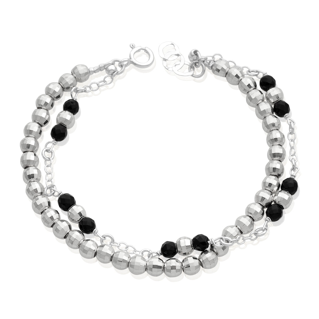 Silver Braclete whith Onyx
