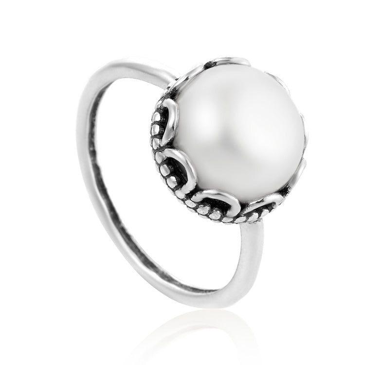 Silver Ring with Pearl