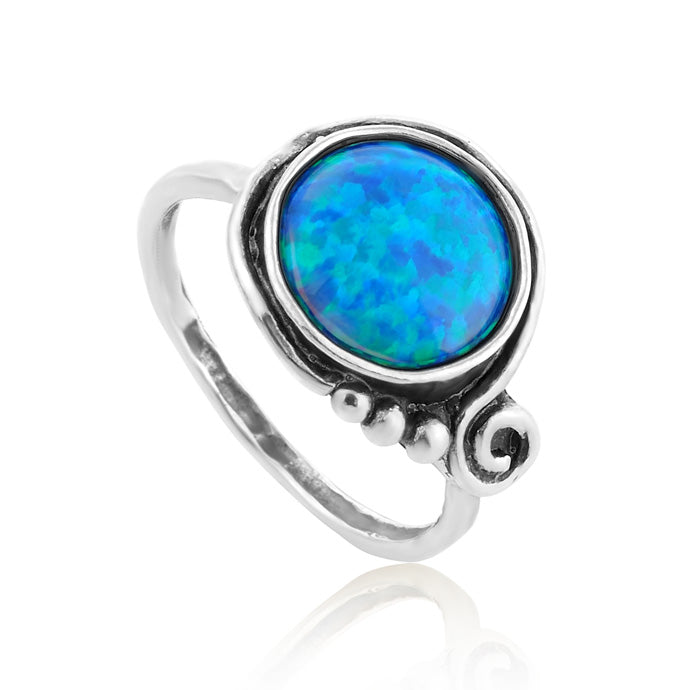Silver Ring with Opal