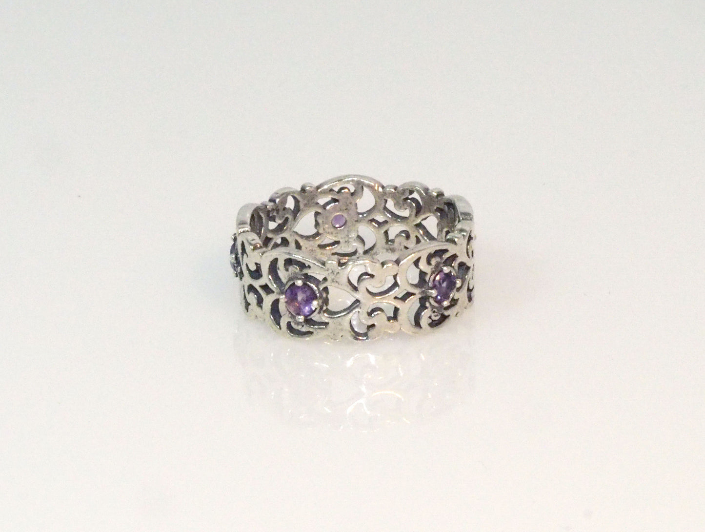 Silver Ring with Amethyst