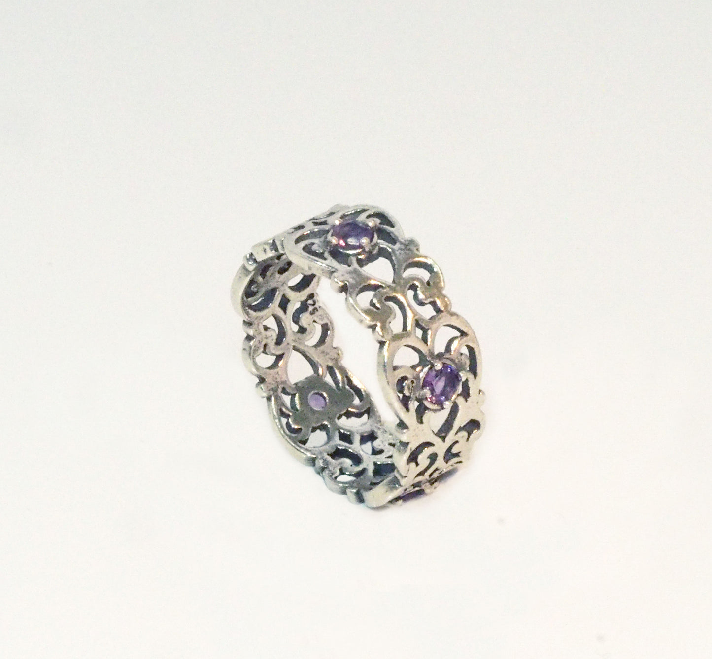Silver Ring with Amethyst