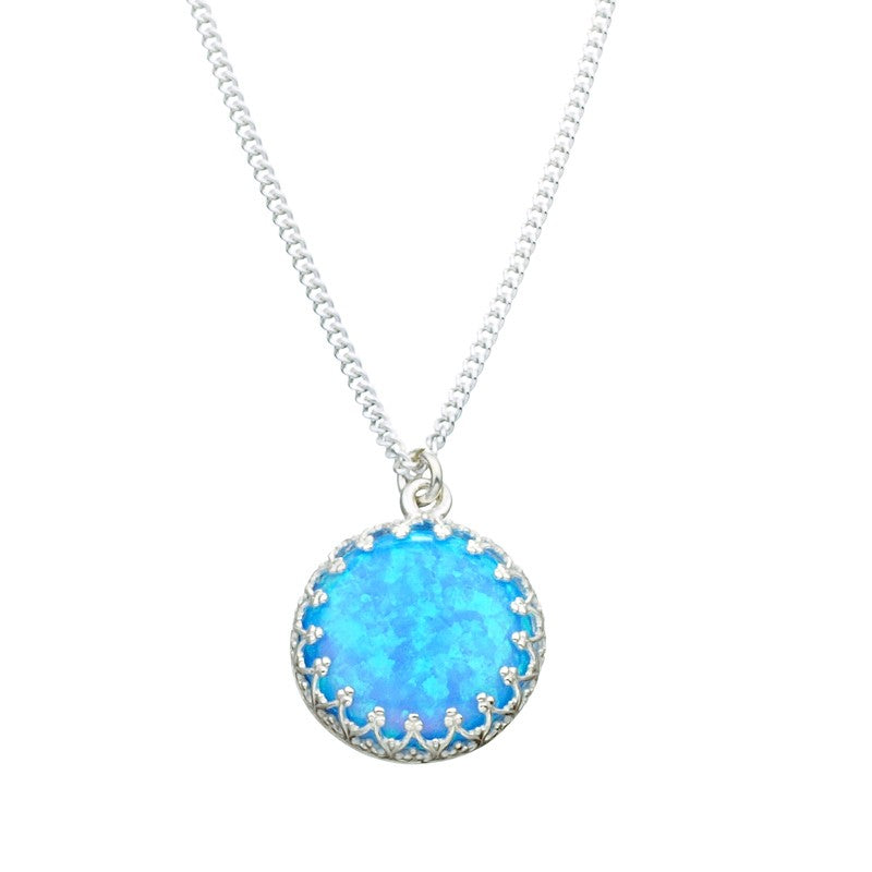 Silver Set with Opal