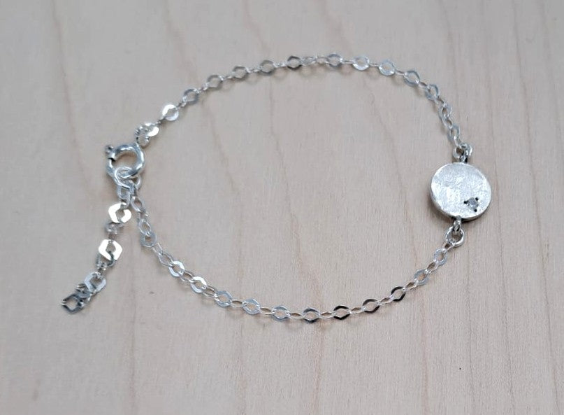SILVER BRACELET, CZ 2.0MM