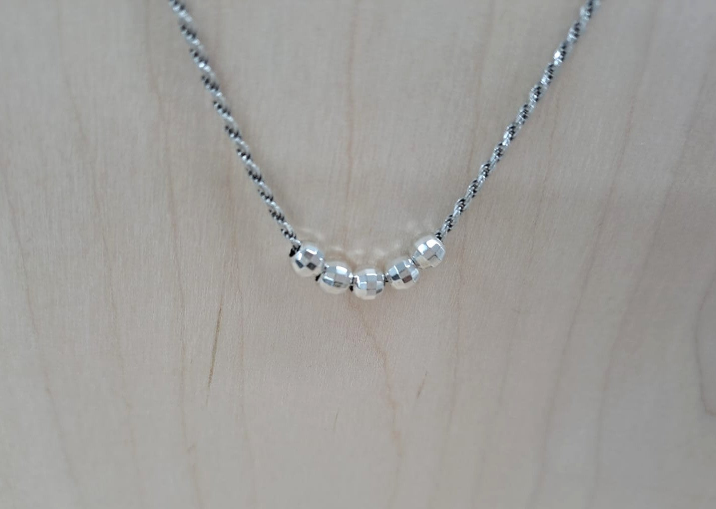 SILVER ROPE CHAIN, SILVER BALLS