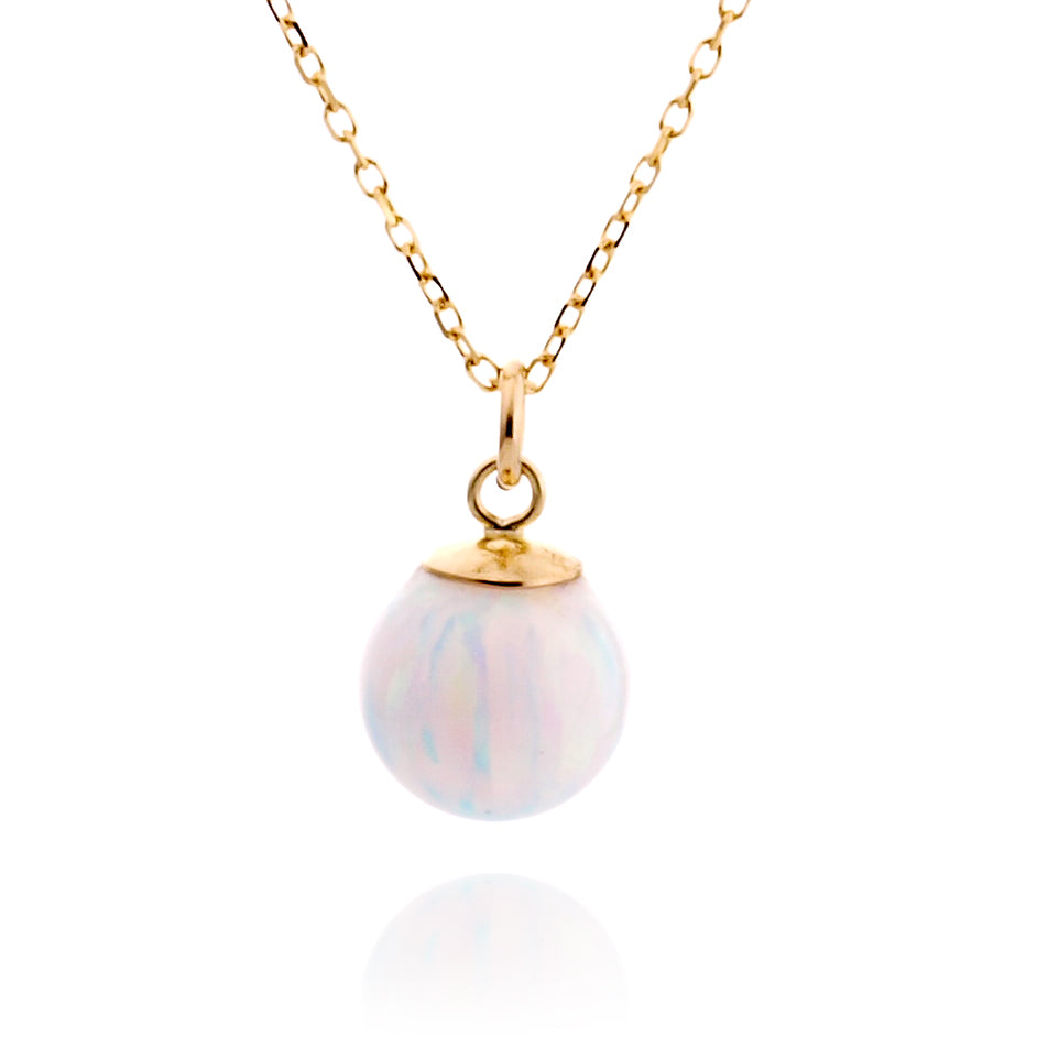 GF Necklace with White Opal