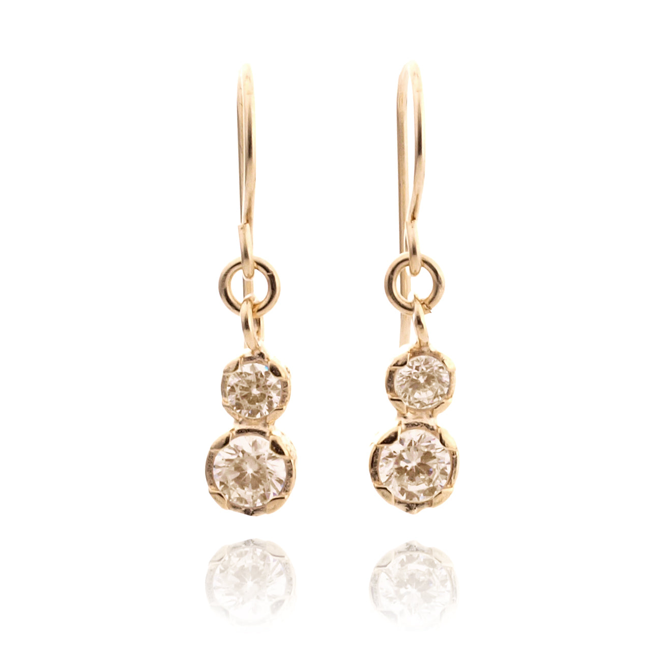 GF Earrings with Zircon