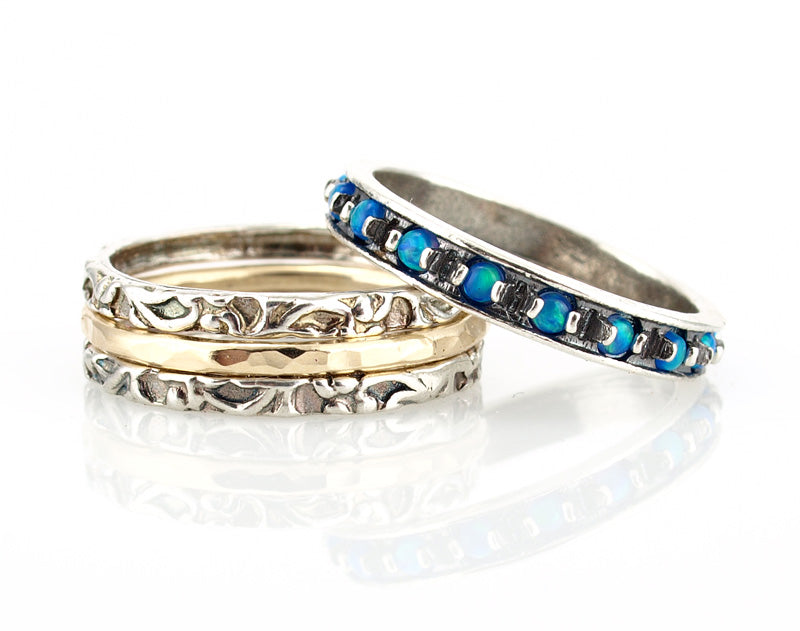 Silver and Goldfilled Stack Ring