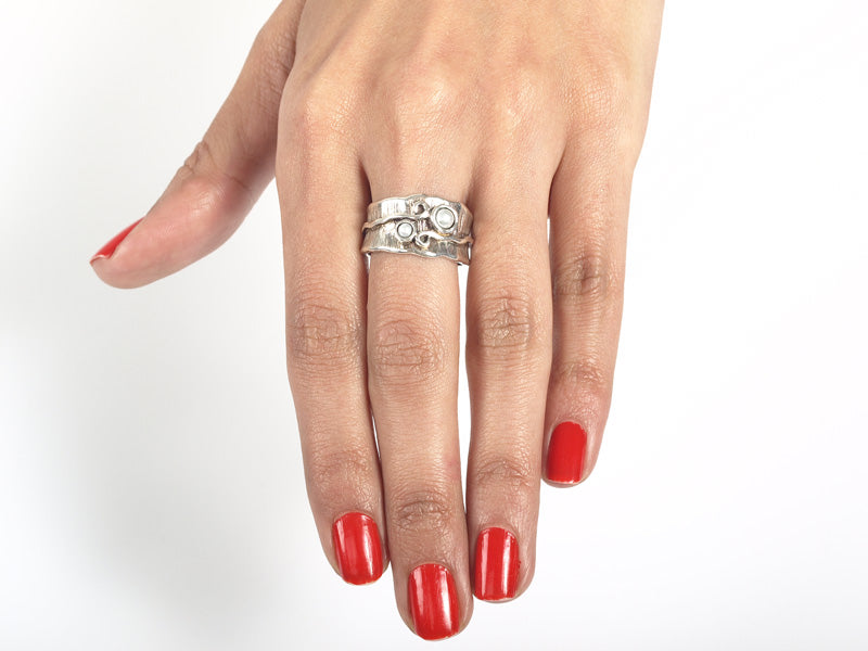 Silver Ring with Pearl