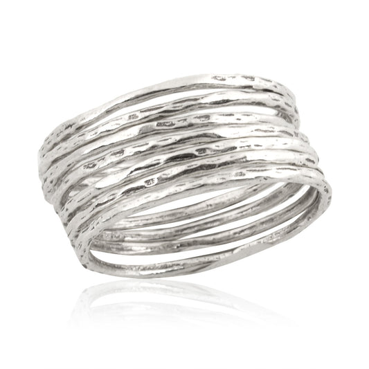 Silver 7 Stack Rings