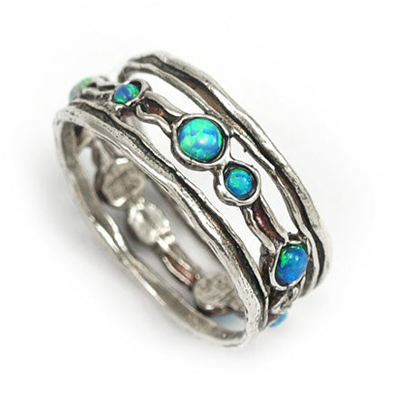 Silver Ring with Opal