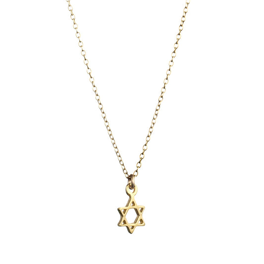 Gold Filled Star Of David Necklace