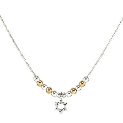 Silver Star of David Necklace