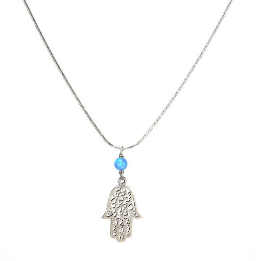 Silver Chamsa Necklace