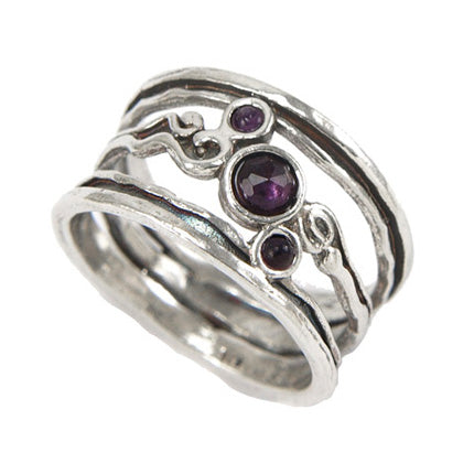 Silver Ring with Amethyst