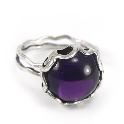 Silver Ring with Amethyst